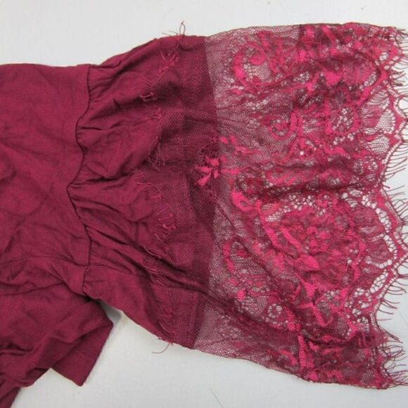 🆕Liz Claiborne Burgundy Passion Blouse Size M NWT - Picture 4 of 5